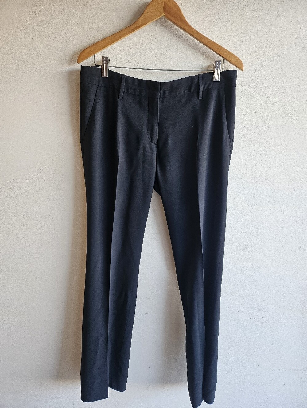 Prada Classic Tailored Womens Black Trousers Size 44